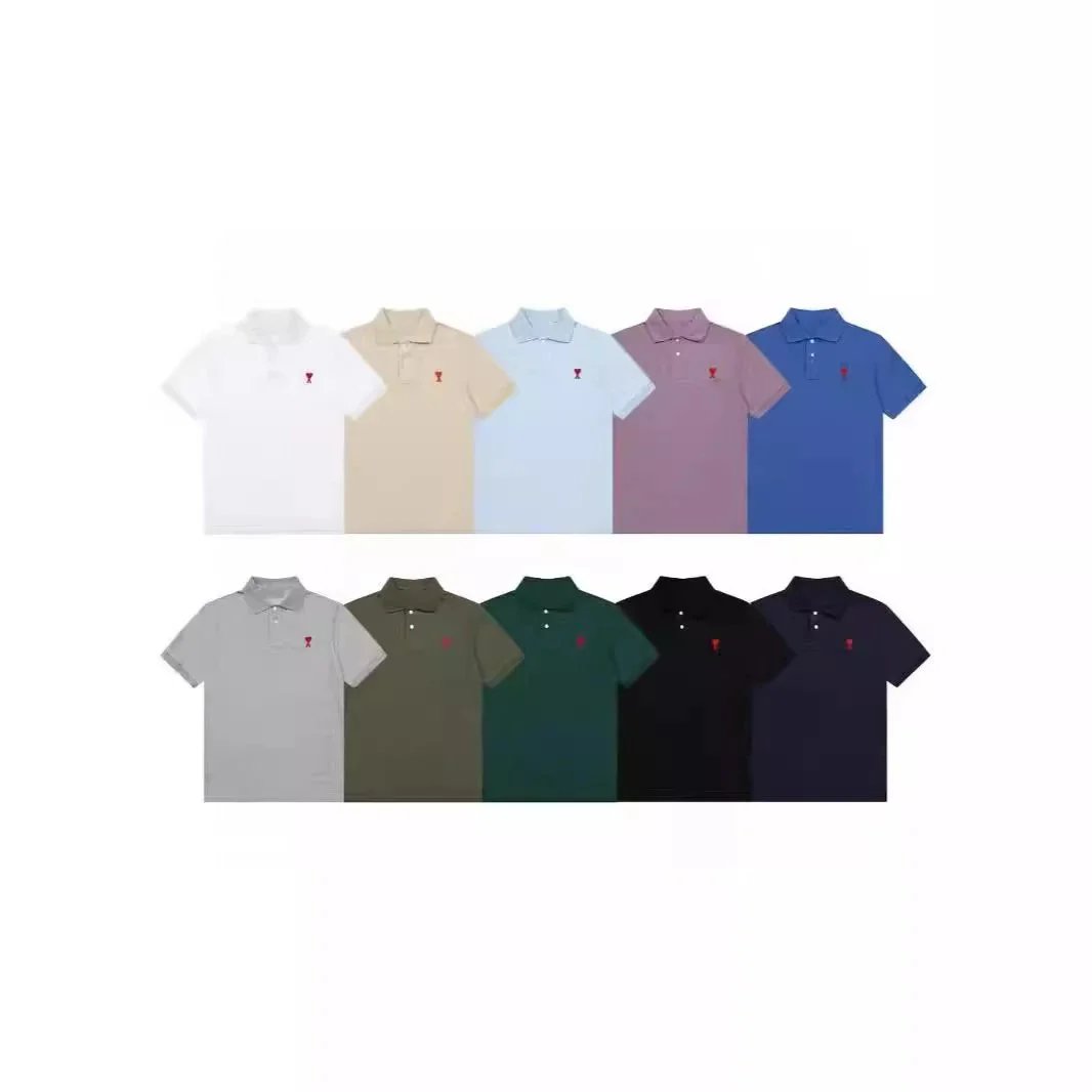 Heart Embroidered Polo Shirt