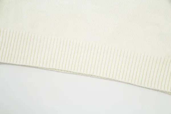 Design Striped Sparkle Turtleneck Sweater in Cream and Silver - 8