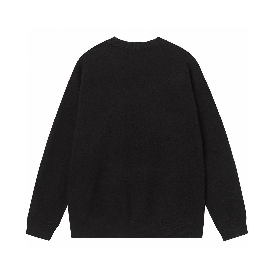LOW Letter Jacquard Crew Neck Knit Sweater photo 7