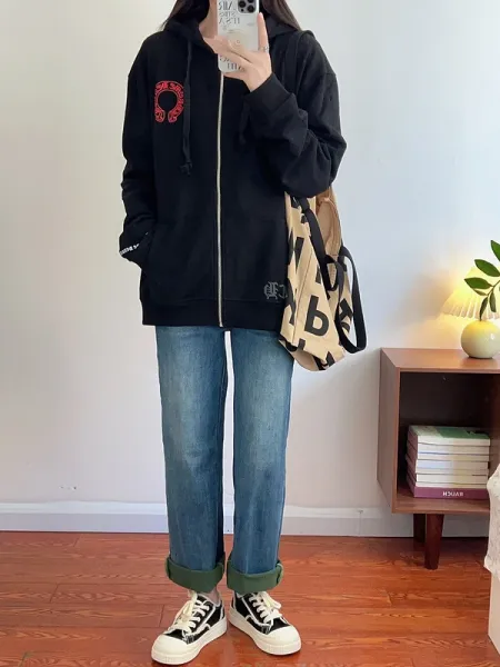 Chrome Hearts x Chrome Hearts Black Zip-Up Hoodie - 11