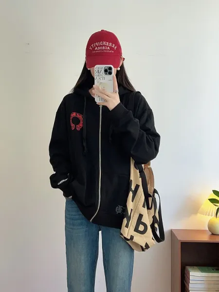 Chrome Hearts x Chrome Hearts Black Zip-Up Hoodie - 13