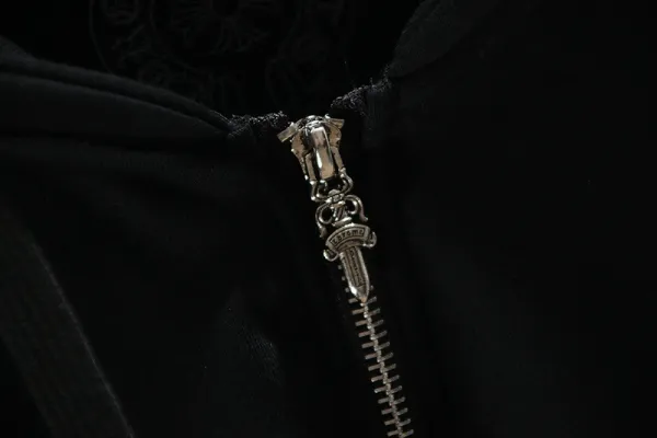 Chrome Hearts x Chrome Hearts Black Zip-Up Hoodie - 40