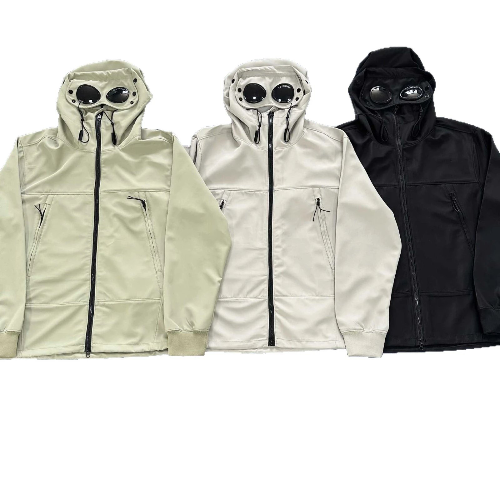 C.P. Company Badge Hooded Soft Shell Jacket