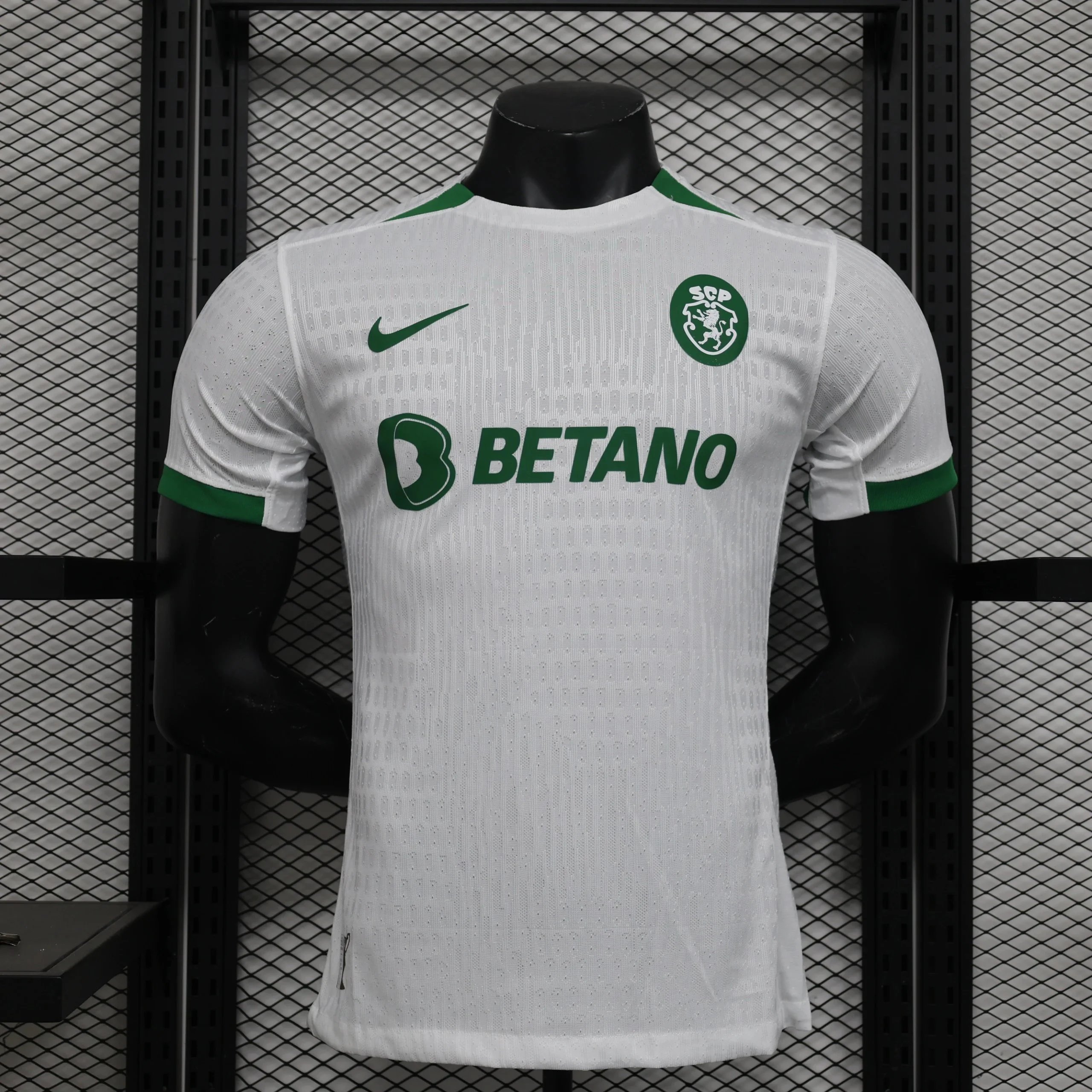 White and Green Soccer Jersey