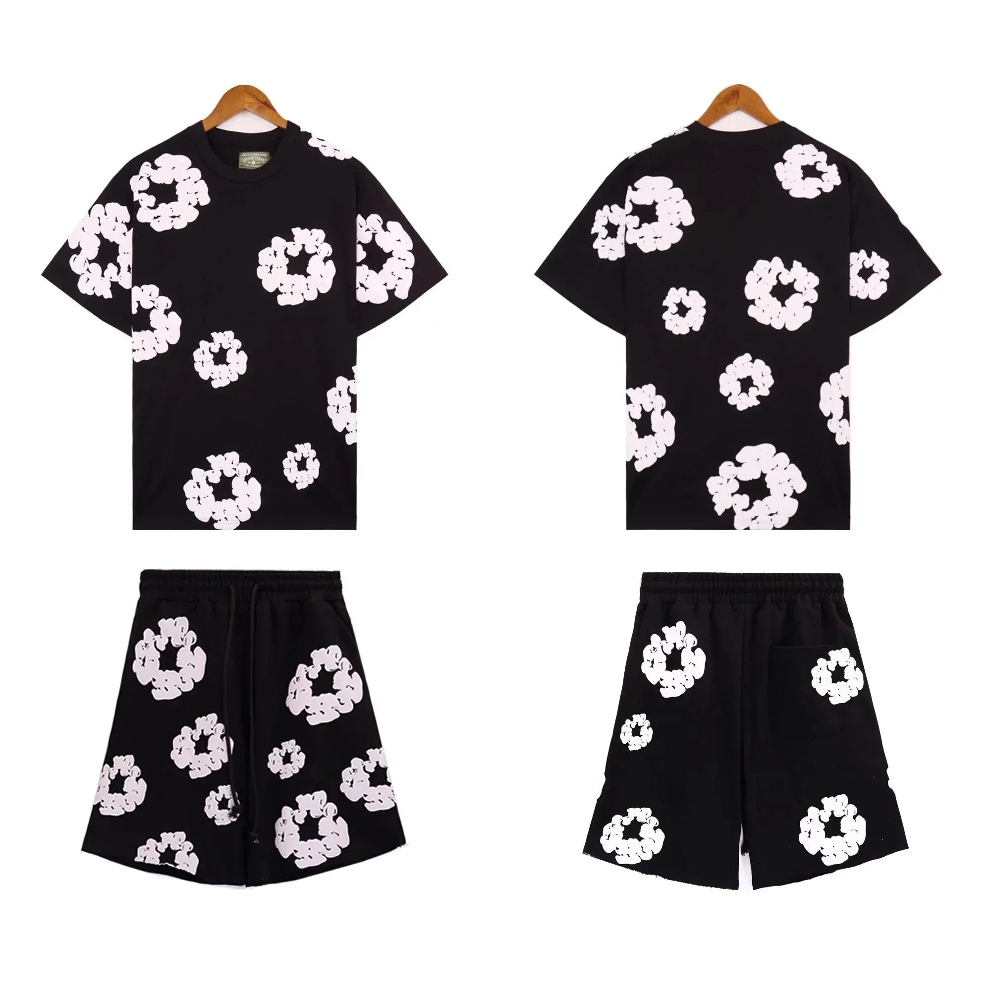 Scrunchie Print T-Shirt/Shorts