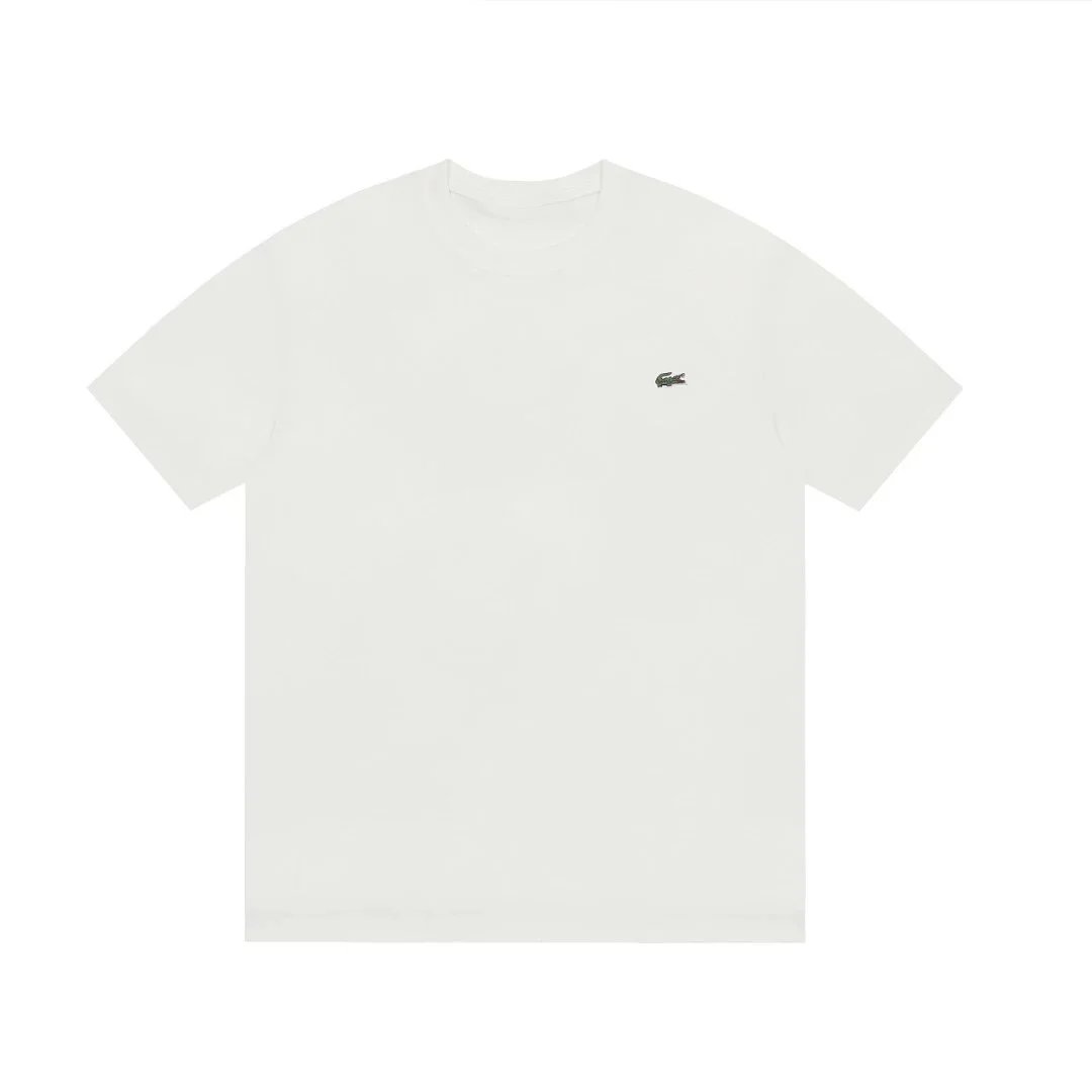 White Lacoste Crocodile T-Shirt