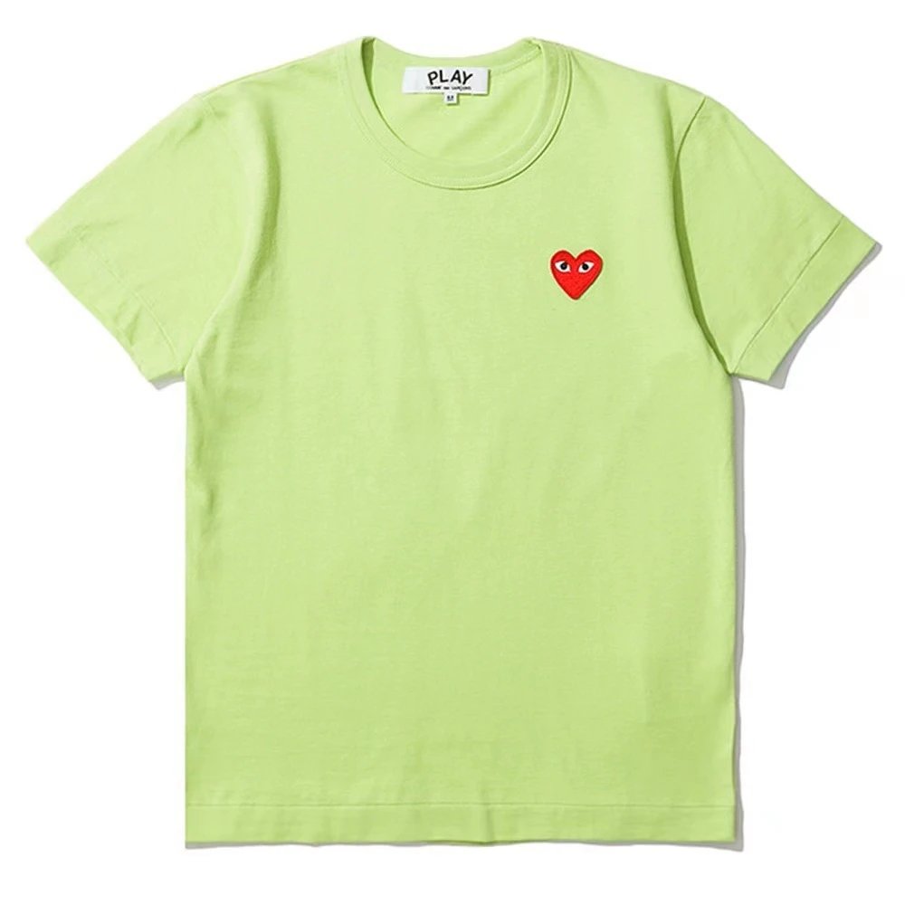Comme des Garçons PLAY Double Heart Logo T-Shirt (Navy Blue)