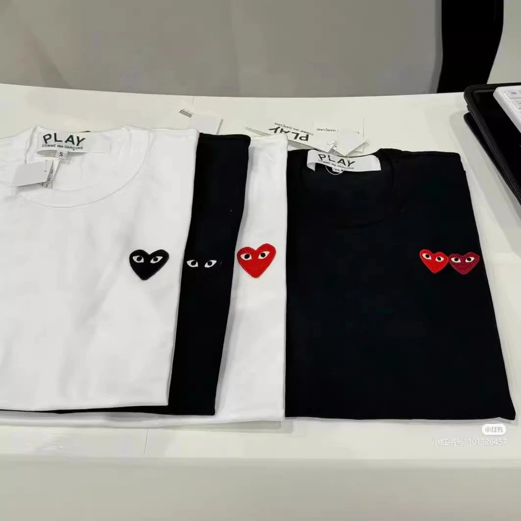 Comme des Garçons PLAY Double Heart Logo T-Shirt