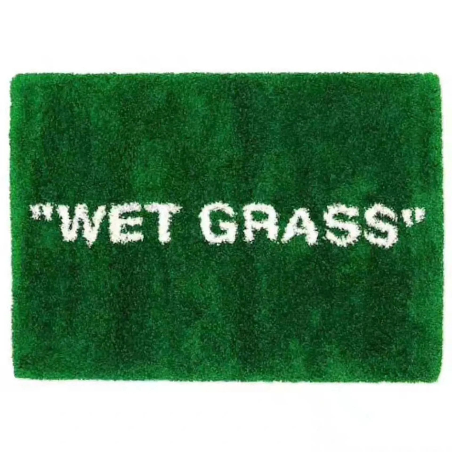 IKEA x Virgil Abloh MARKERAD Rug "WET GRASS" Green