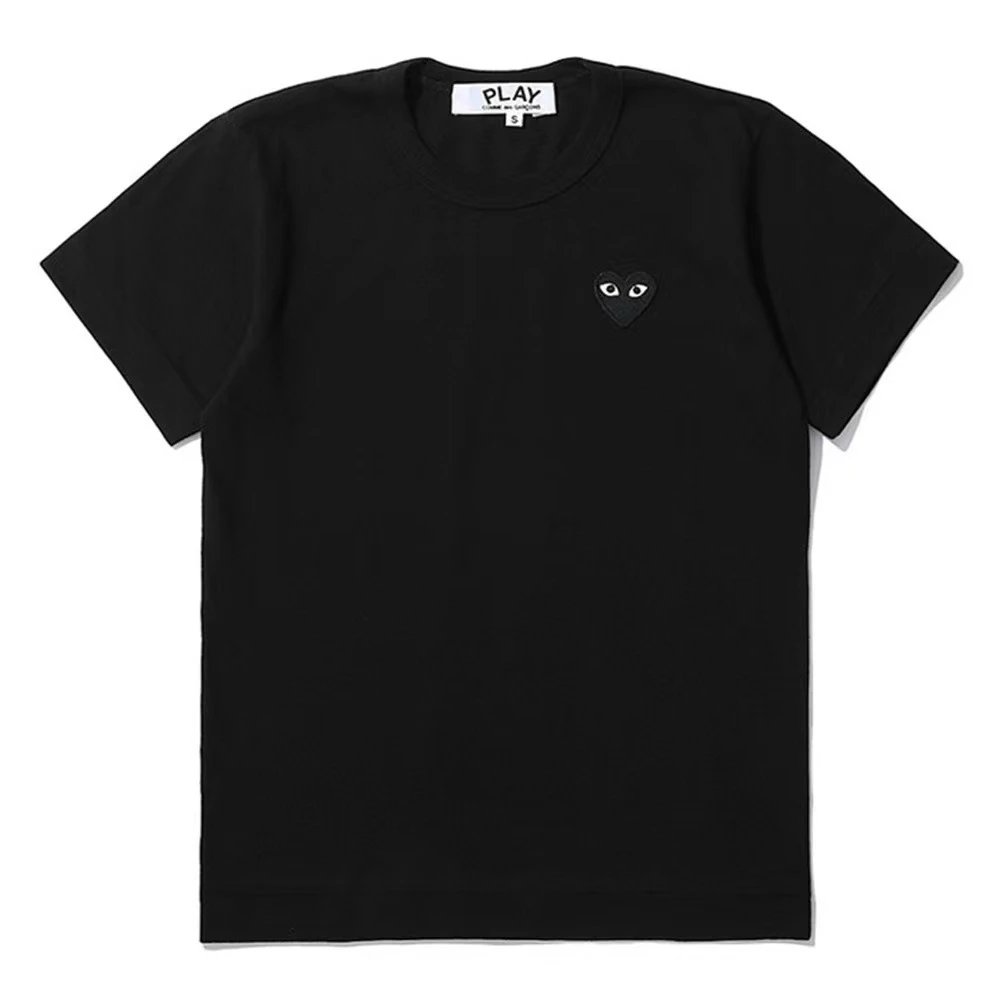 Comme des Garçons PLAY Double Heart Logo T-Shirt (Navy Blue)