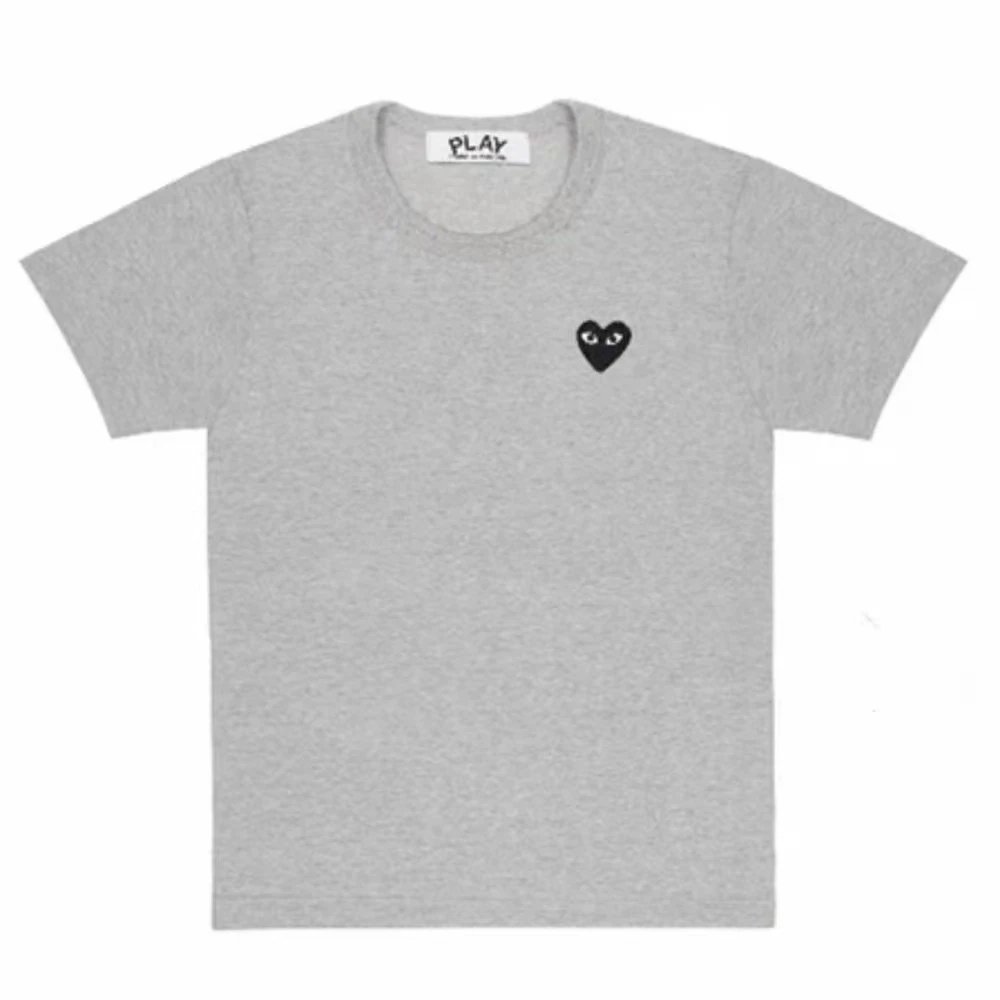 Comme des Garçons PLAY Navy Blue Double Heart T-Shirt