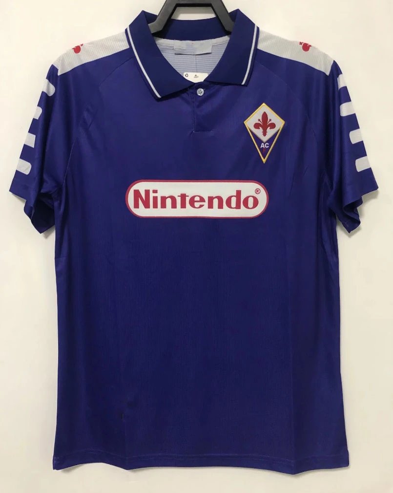 Nintendo x Fila x Fiorentina Retro 1997/98 Home Jersey Purple
