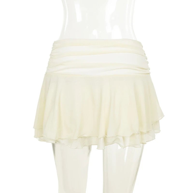 Design Corset Top and Ruffled Skirt Set in Sky Blue - 15