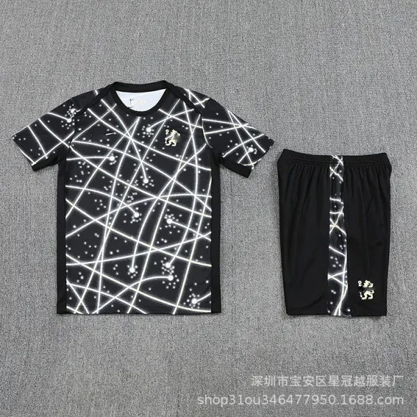 Design Constellation Print Jersey Set Black/White - 1