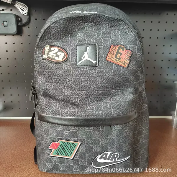 Air Jordan Patchwork Logo Backpack Gray - 1