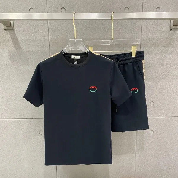 Gucci GG Marmont Embroidered Navy Set - 1