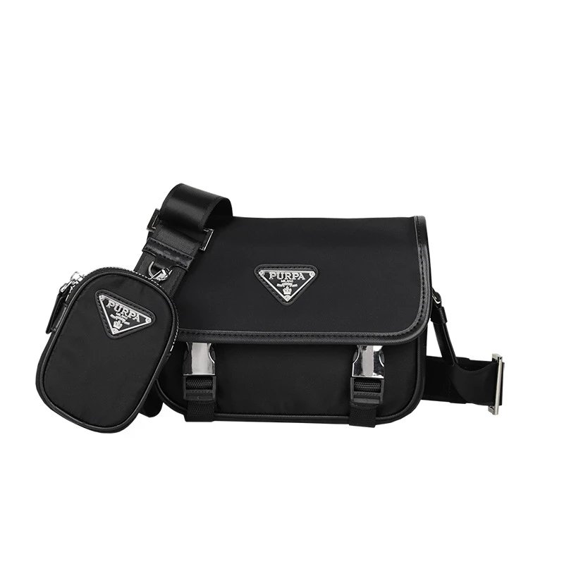 PURPA Crossbody Bags Nylon bag with detachable pouch image 5