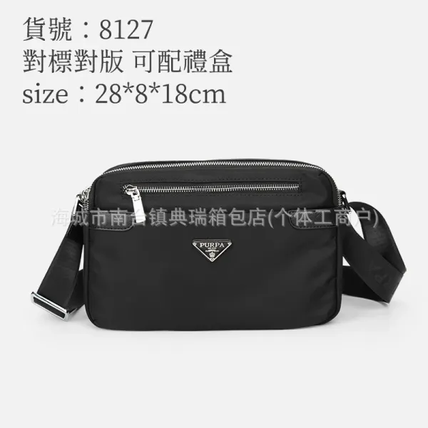 Prada Re-Nylon Crossbody Bag Black - 1