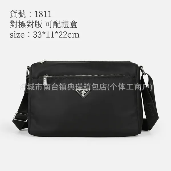 Prada Re-Nylon Crossbody Bag Black - 1