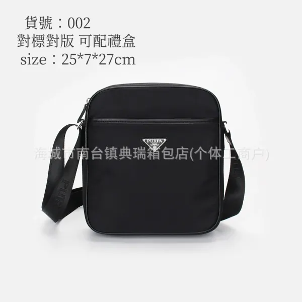 Prada Re-Nylon Crossbody Bag Black - 1