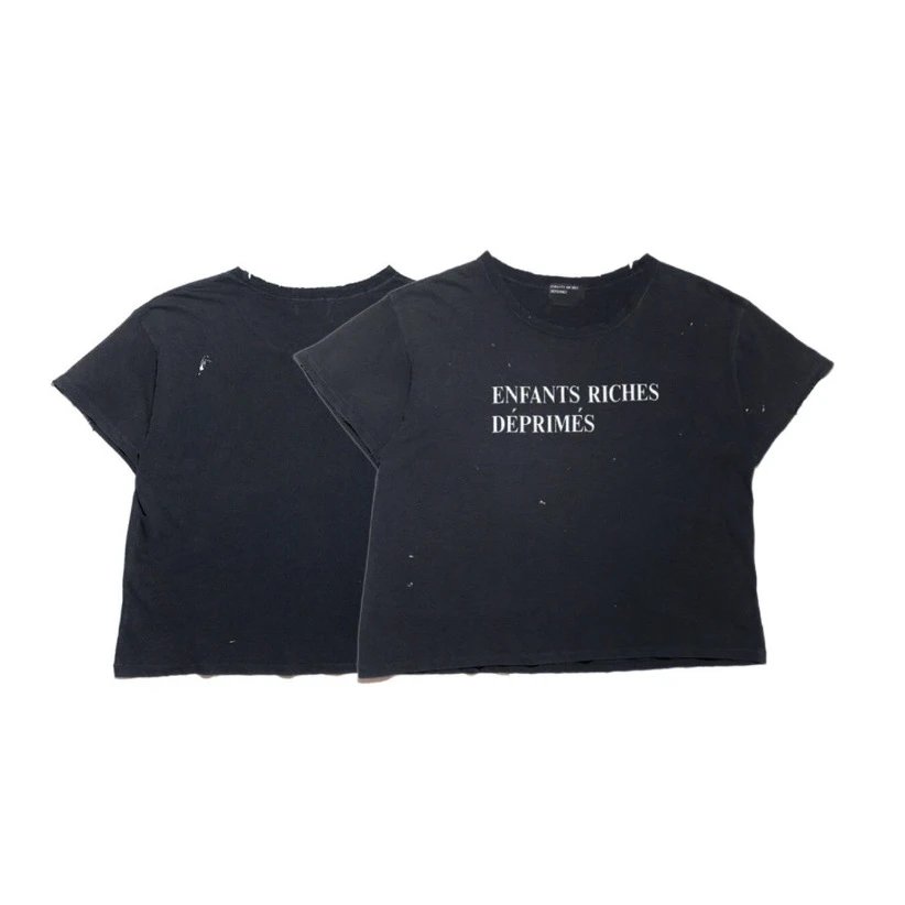 ERD Printed Distressed Short-Sleeve T-Shirt for Men and Women