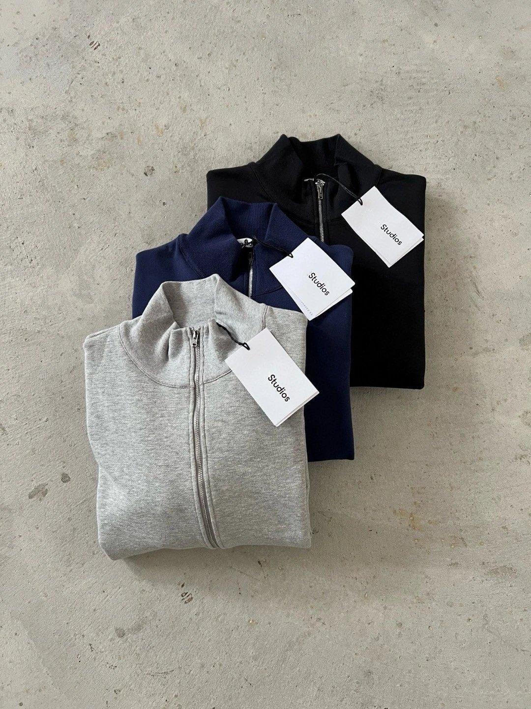 A Bathing Ape Studios Logo Pullover Navy Blue Hoodie - 12