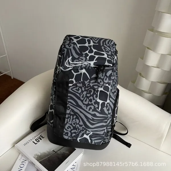 Nike Backpack Animal Print Black/Gray Backpack - 1