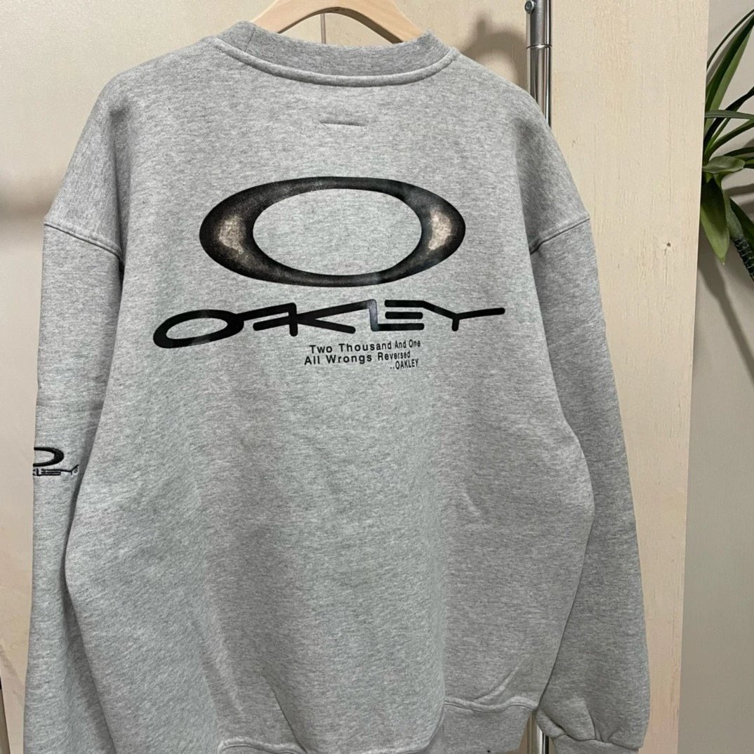 Oakley Logo Crewneck Sweatshirt Gray - 19