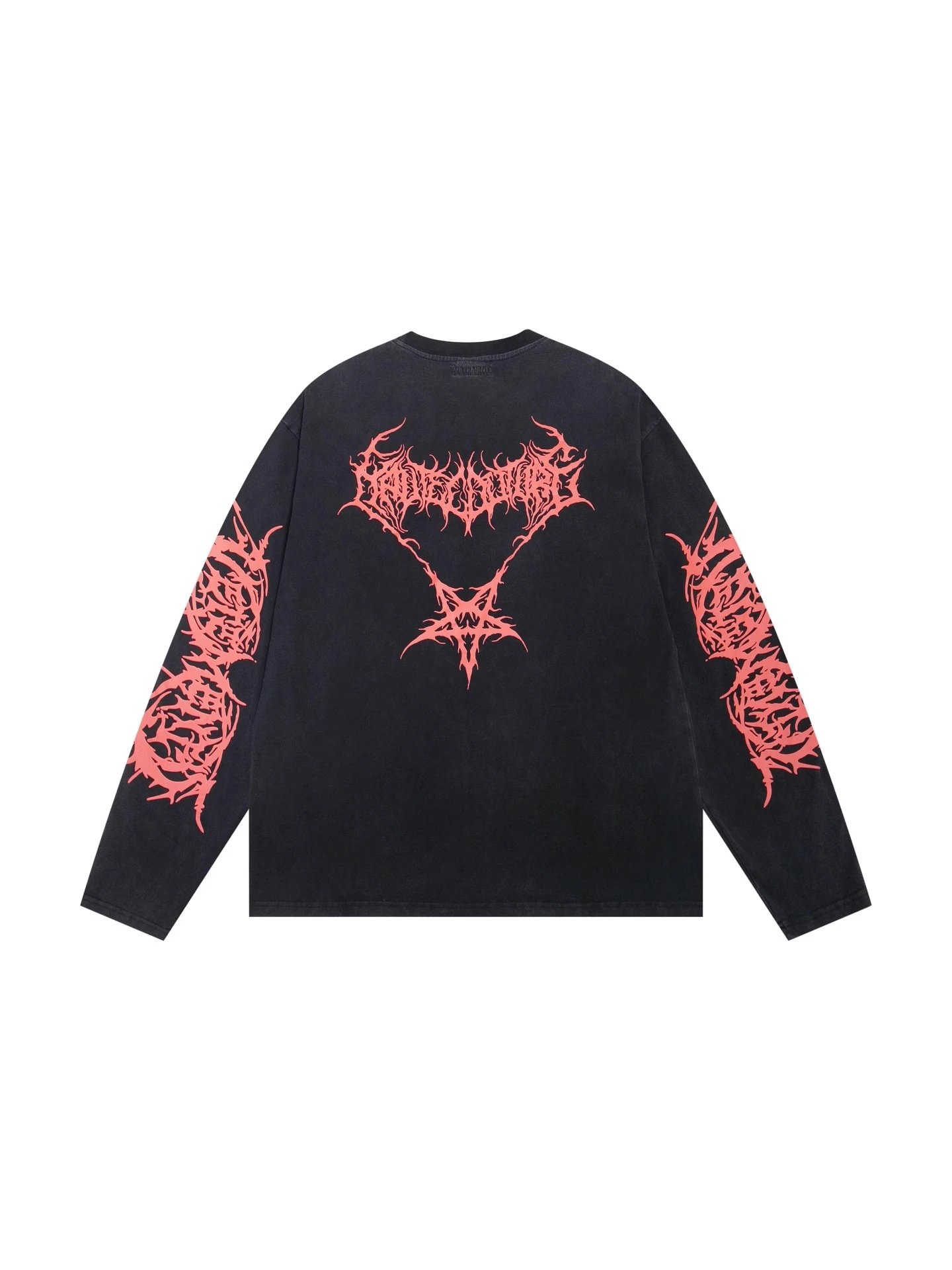 VET Wing Graphic Red Print Long-Sleeve T-Shirt photo 4