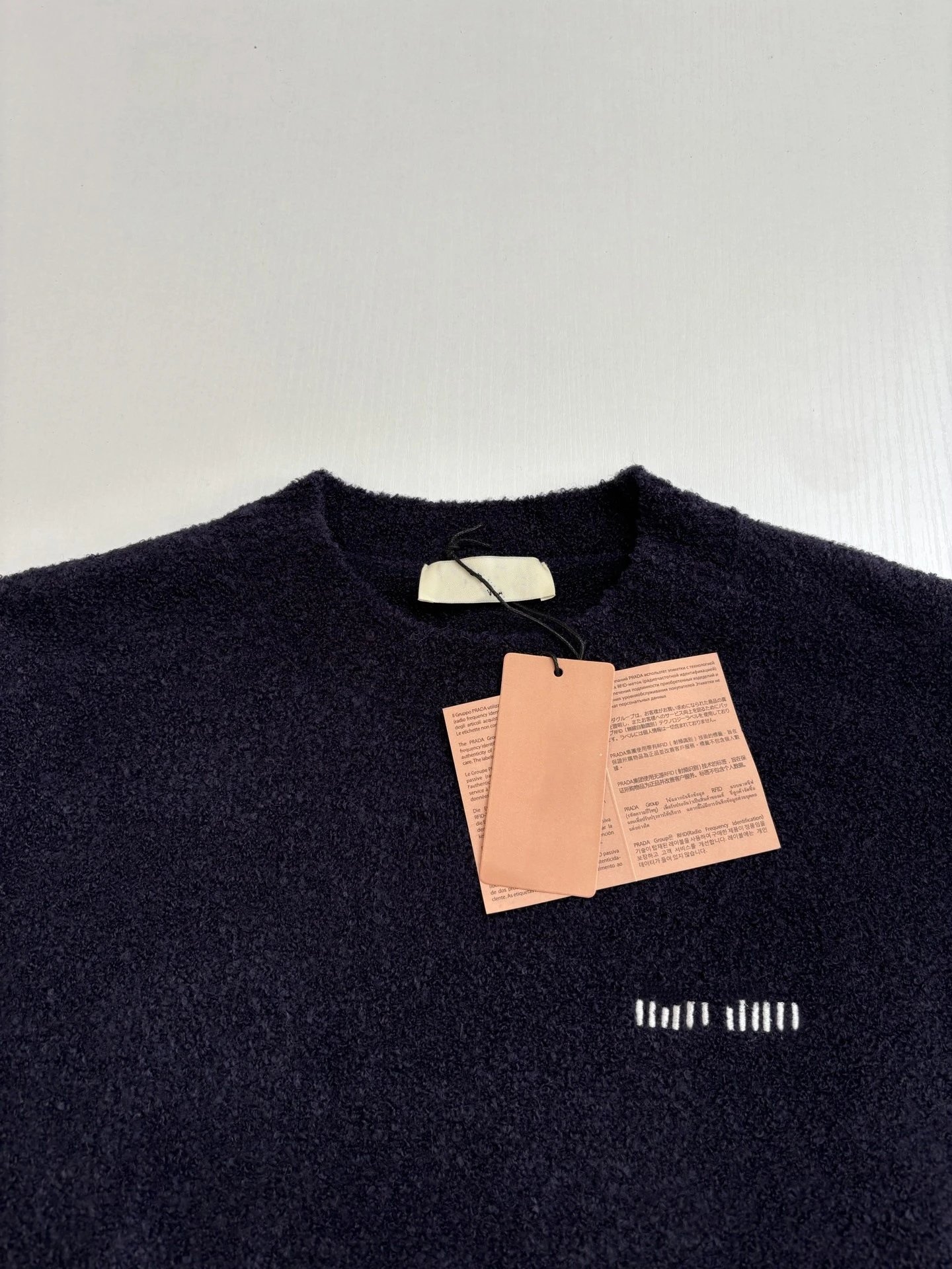 Miu Miu Embroidered Teddy Bear Crew Neck Sweater photo 6