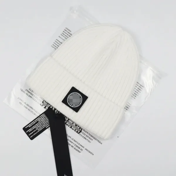 Stone Island Ribbed Beanie Gray - 14
