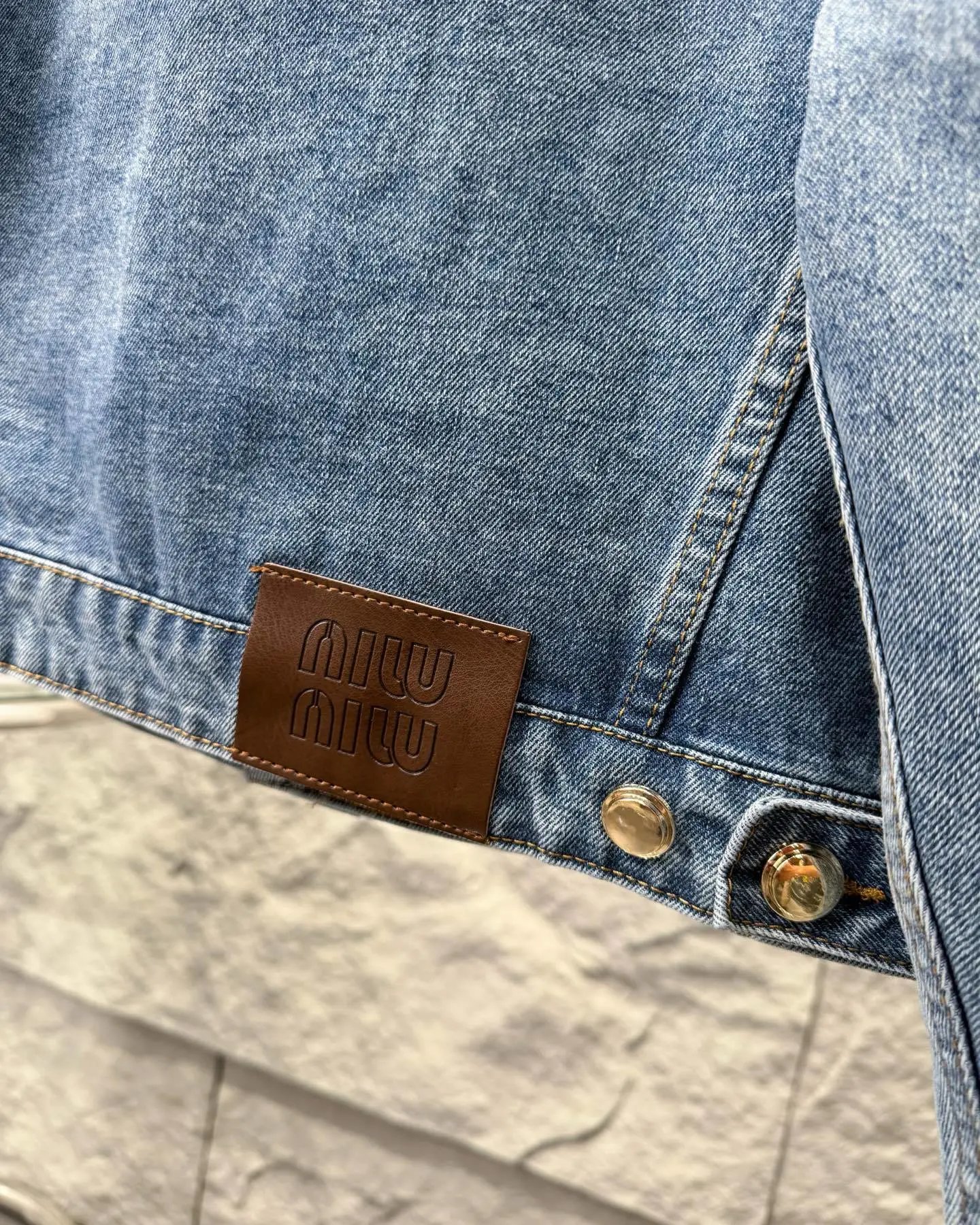 MIU Long-Sleeved Denim Jacket photo 7