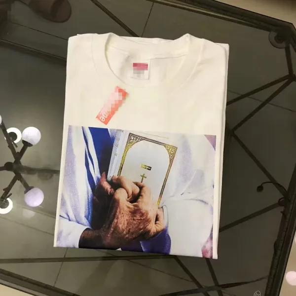 Supreme Prayer Book White T-Shirt - 1