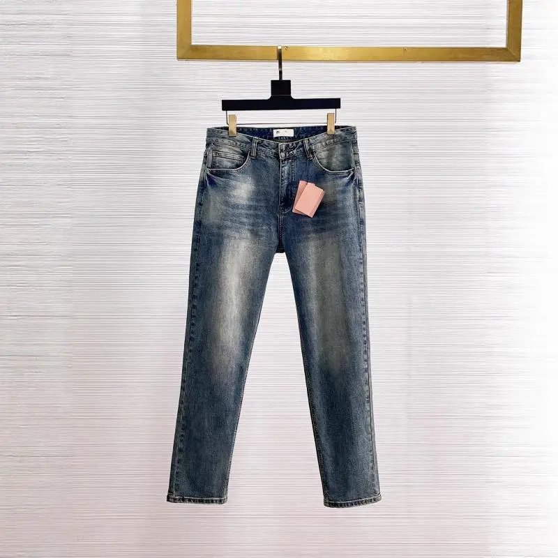 Miu Miu Logo Embroidered Jeans