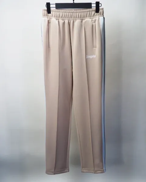 Palm Angels Track Pants Beige with Side Stripes Sweatpants - 1