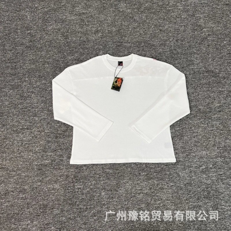 Design Waffle-Knit Long Sleeve Base-Layer Top White - 1