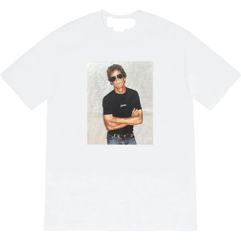 Prada x Lou Reed Graphic Print White T-Shirt - 1