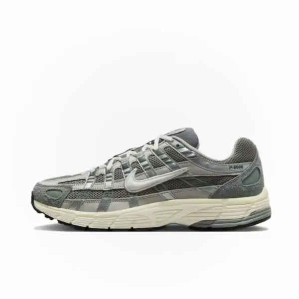 Nike P-6000 Gray Green Running Shoes - 1