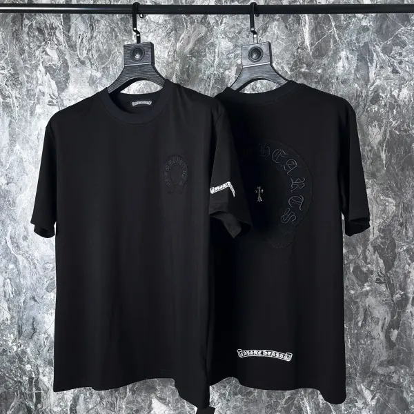 Chrome Hearts Cross Logo T-Shirt Black and White - 27