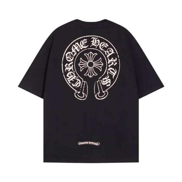 Chrome Hearts Cross Logo T-Shirt Black and White - 40