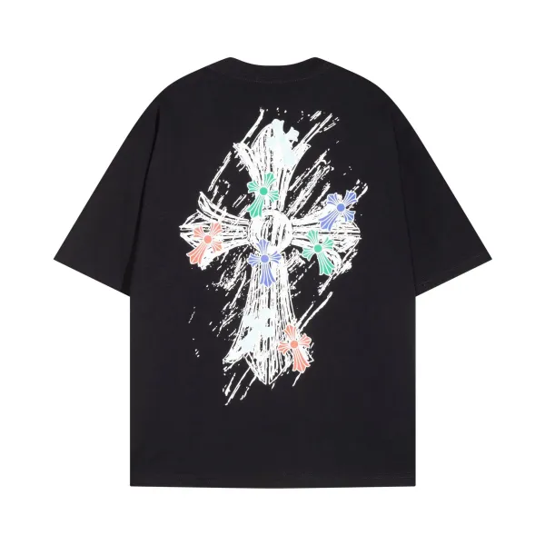 Chrome Hearts Cross Logo T-Shirt Black and White - 42