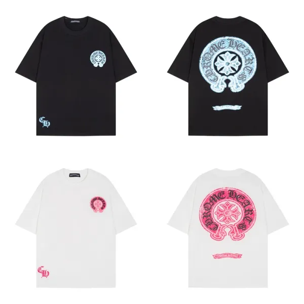 Chrome Hearts Cross Logo T-Shirt Black and White - 21