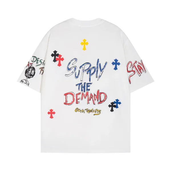 Chrome Hearts Cross Logo T-Shirt Black and White - 29