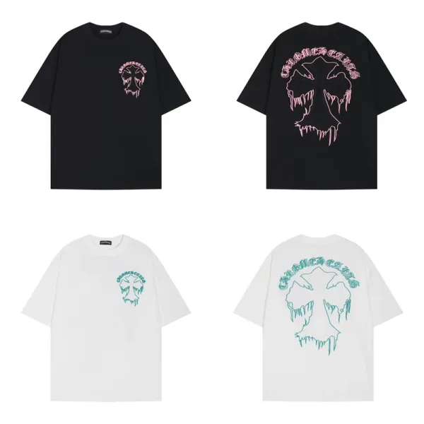 Chrome Hearts Cross Logo T-Shirt Black and White - 18