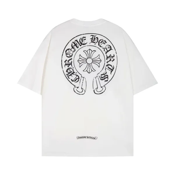 Chrome Hearts Cross Logo T-Shirt Black and White - 35