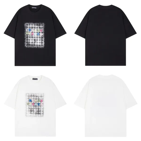 Chrome Hearts Cross Logo T-Shirt Black and White - 23