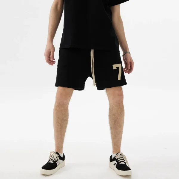 Off-White Number 7 Shorts Black - 7