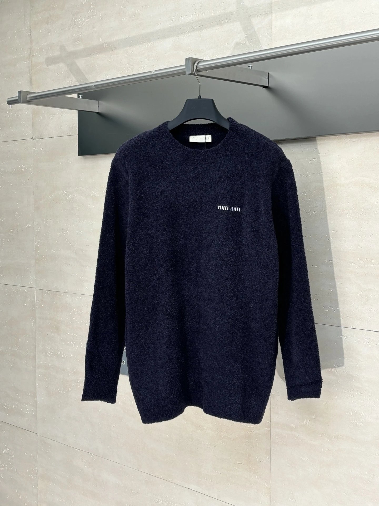 Miu Miu Embroidered Teddy Bear Crew Neck Sweater photo 2