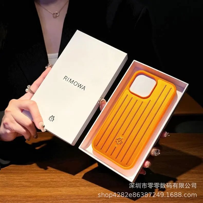 Custom Luxury-Style Ribbed Metallic Rose Gold Phone Case for iPhone 13/14 Pro Max - 4