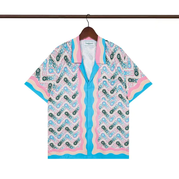 Casablanca Resort Print Short-Sleeve Shirt White - 10